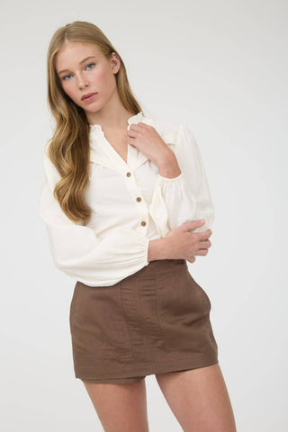 Desert Rose Button Down Top