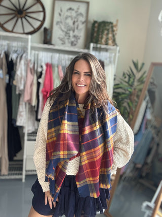 Plaid and Playful Tartan Scarf