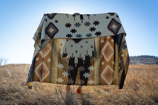 Mocha Andean Alpaca Wool Blanket