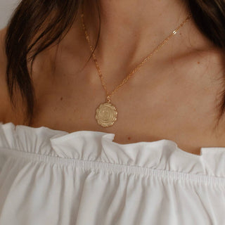 Traveler Saint Christopher Religious Necklace Gold Filled