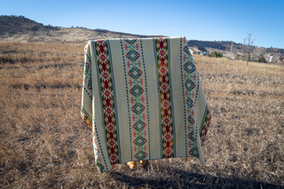 Andean Alpaca Wool Blanket - Galapagos Multi Colors