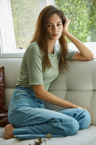 Women's Crew Neck Short Sleeve Top