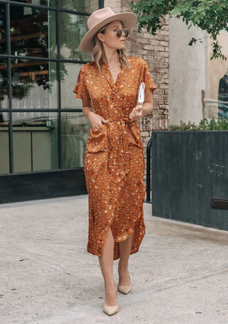Sweet As Honey Floral Dress