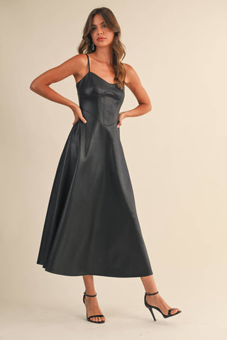 The Luxe Leather Line Midi