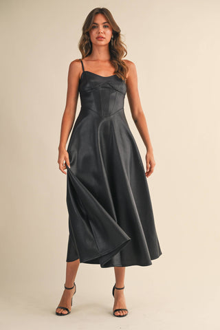 The Luxe Leather Line Midi