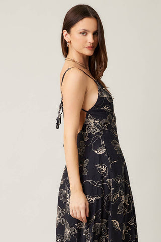 Canyon Bloom Open‑Back Maxi