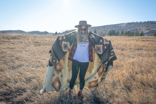 Southwest Alpaca Blanket - Mojave Reversible