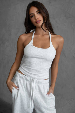 YUMI Halter Tie Tank Top