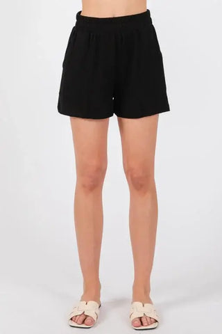 Canyon Thermal Elastic Waist Casual Shorts (Top Sold Separately)