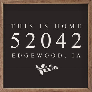 Kingman Az 86401 This Is Home Wood Wall Art in Black 24x24