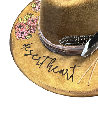 Gypsy Soul Wild Heart Painted Burnt Hat