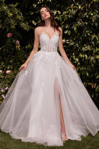 Enchanting Lace & Tulle A-Line Bridal Gown | Laciann Collective