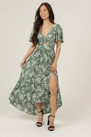 Crimson Canyon Maxi Dress