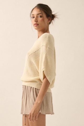 Cute Trouble Pointelle Sweater