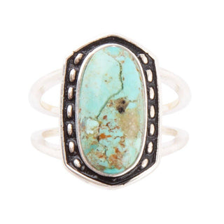 Shielded Turquoise and Sterling Silver Ring