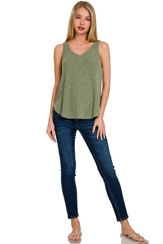 V-Neck Sleeveless Cami Top