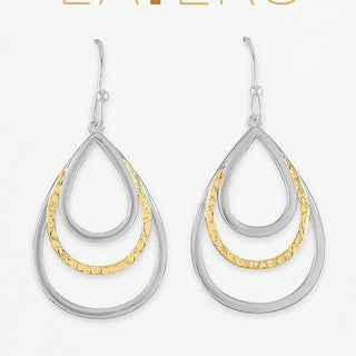 Cascade Teardrop Dangle Layer Earrings