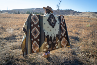 Southwest Alpaca Blanket - Mojave Reversible