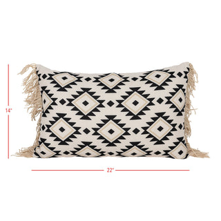 Rose 14x22 Western Geo Outdoor Pillow Fall Decor