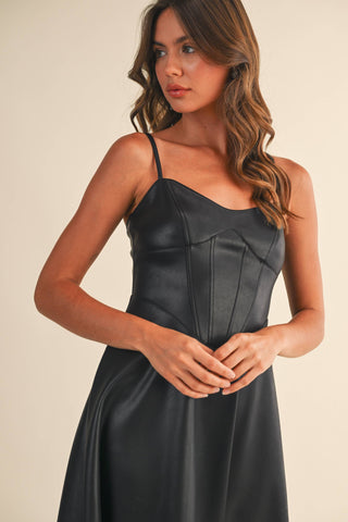 The Luxe Leather Line Midi