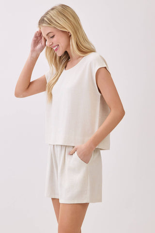 Sedona Ruffled Waist Elastic Shorts