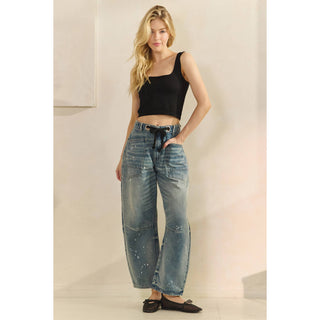 Horseshoe Jeans with Belt Detail – Boutique Denim with a Twist