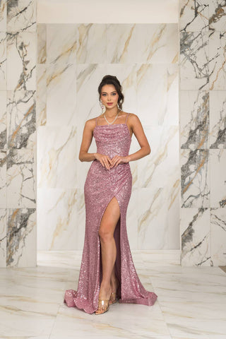 Mauve Mirage Sequin Gown – XL Exclusive