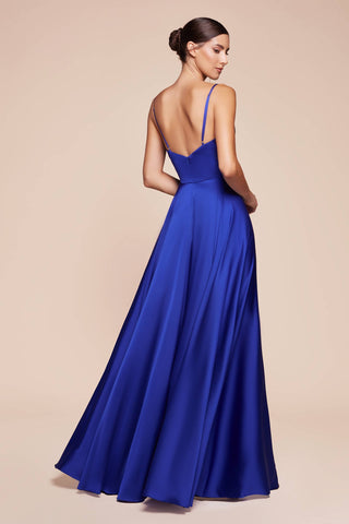 The Elowen Satin A-Line Sweetheart Neckline with Slit