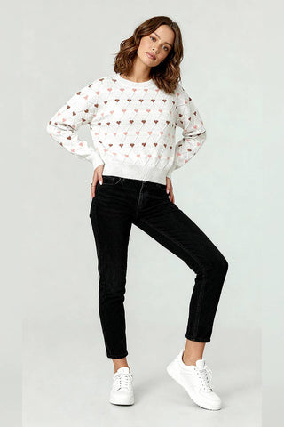 Blushing Hearts Sweater