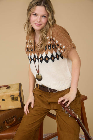 Cozy Crest V Fair Isle Knitwear