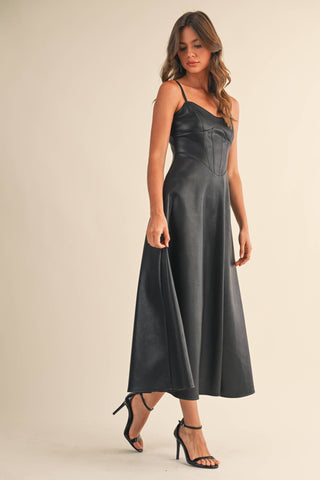 The Luxe Leather Line Midi