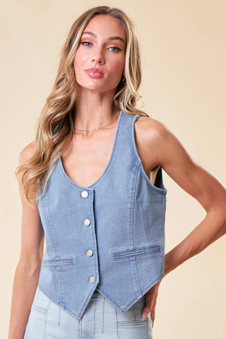 LIGHT WEIGHT DENIM VEST