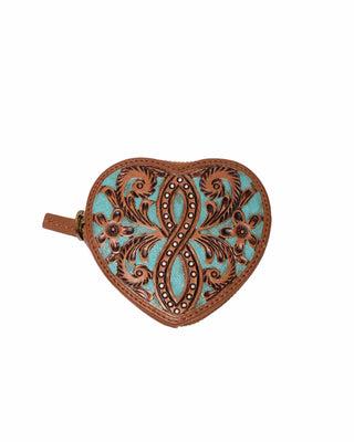 Cupid Coin Pouch Handtooled Leather – Whiskey & Water