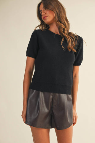 Short Sleeve Soft Sweater | Boutique Knitwear