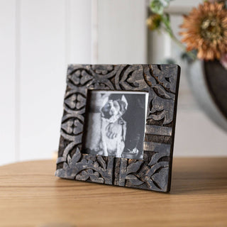 4x4 Carved Wood Picture Frame