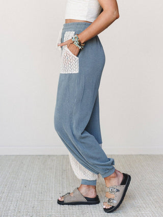 Weekend Warrior Joggers in Seafoam Cream