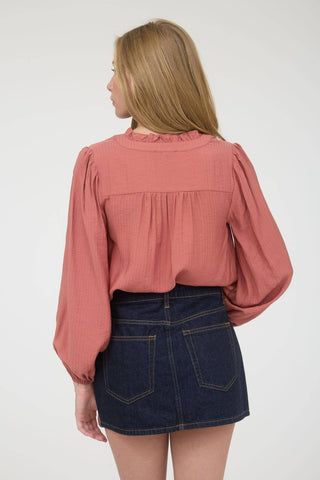Desert Rose Button Down Top