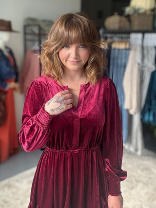 Hug Me in Velvet Dress