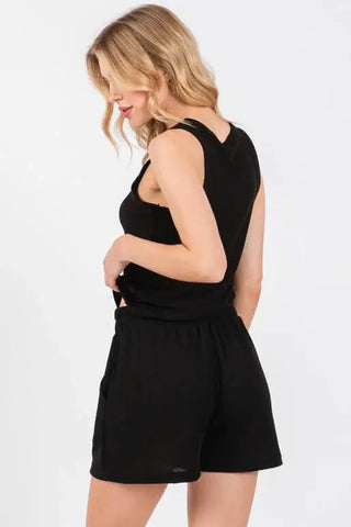 Canyon Thermal Elastic Waist Casual Shorts (Top Sold Separately)