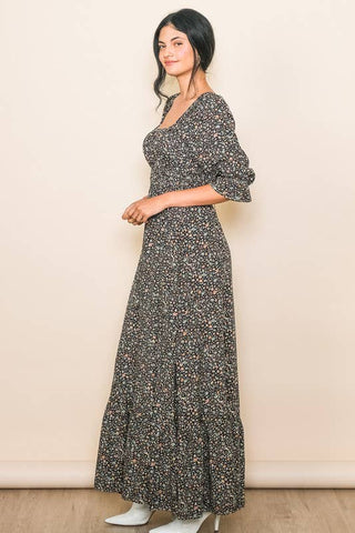 Strap Me Up Tiny Floral Maxi