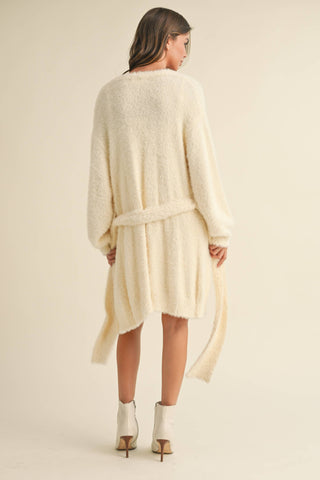 SOFT SLEEVELESS TUBE MINI DRESS AND CARDIGAN SET