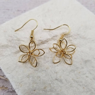 Wrapped Lotus Earrings