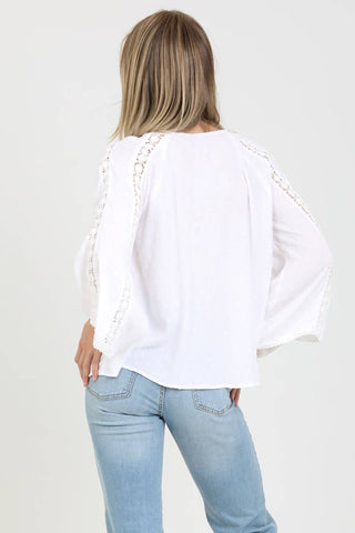 Saguaro Lace Bell Sleeve Top