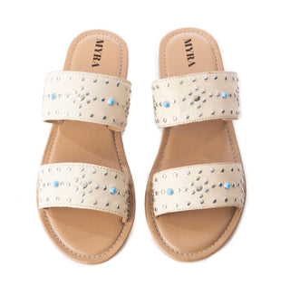 Sagebrush Concho Sandals in White