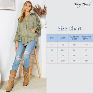 Bohemian Elegance Stonewashed Rayon Top