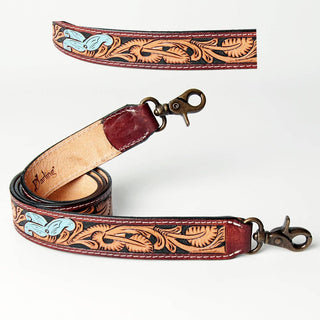 Hand-Tooled Leather Bag Strap - Antique Finish | Laciann Collective