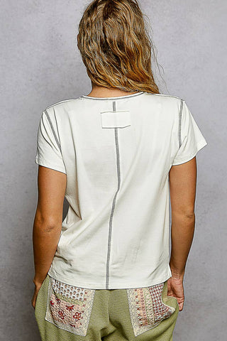 Basic Round Neck Short Sleeve Top