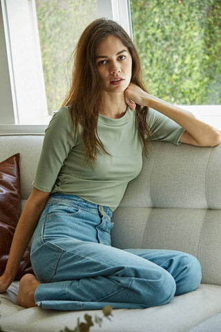 Women's Crew Neck Short Sleeve Top