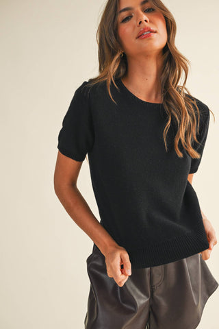 Short Sleeve Soft Sweater | Boutique Knitwear