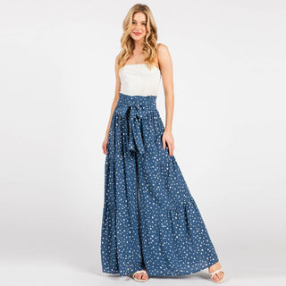 Canyon Dot Bow‑Tie Pants